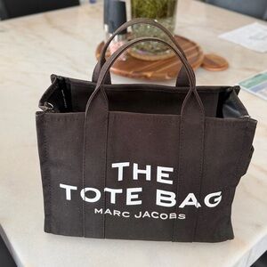 Marc Jacobs Medium Black Canvas Tote Bag